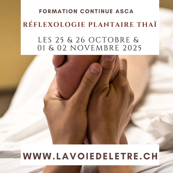 Réflexologie plantaire Thai - Formation continue ASCA/RME